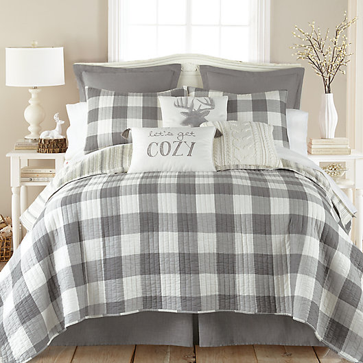 Alternate image 1 for Levtex Home Camden 2-Piece Reversible Twin Quilt Set in Grey