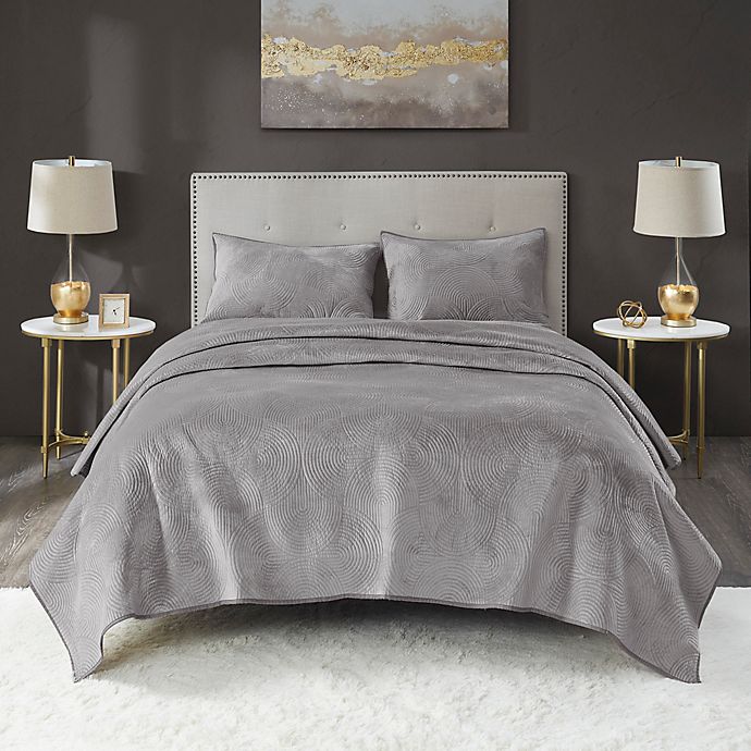 Lennox Velvet 3 Piece Quilt Set Bed, Bed Bath And Beyond King Size Quilt Sets