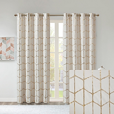 Intelligent Design Raina 100% Blackout Grommet Window Curtain Panel. View a larger version of this product image.