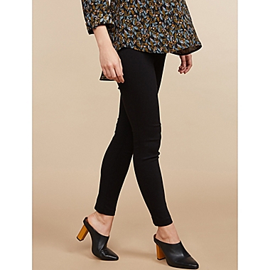 Motherhood Maternity&reg; Medium Maia Skinny Ankle Maternity Pant in Black. View a larger version of this product image.
