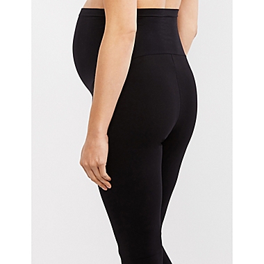 Motherhood Maternity X-Large Essential Stretch Secret Fit Belly Maternity Crop Leggings in Black. View a larger version of this product image.