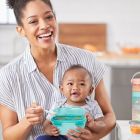 Alternate image 9 for SKIP*HOP&reg; 2-Piece Easy-Serve Travel Bowl and Spoon Set in Teal