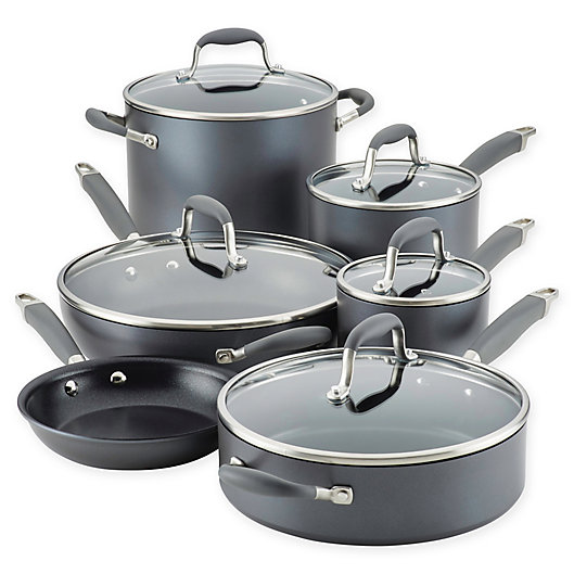 Alternate image 1 for Anolon® Advanced™ Home Hard-Anodized Nonstick 11-Piece Cookware Set