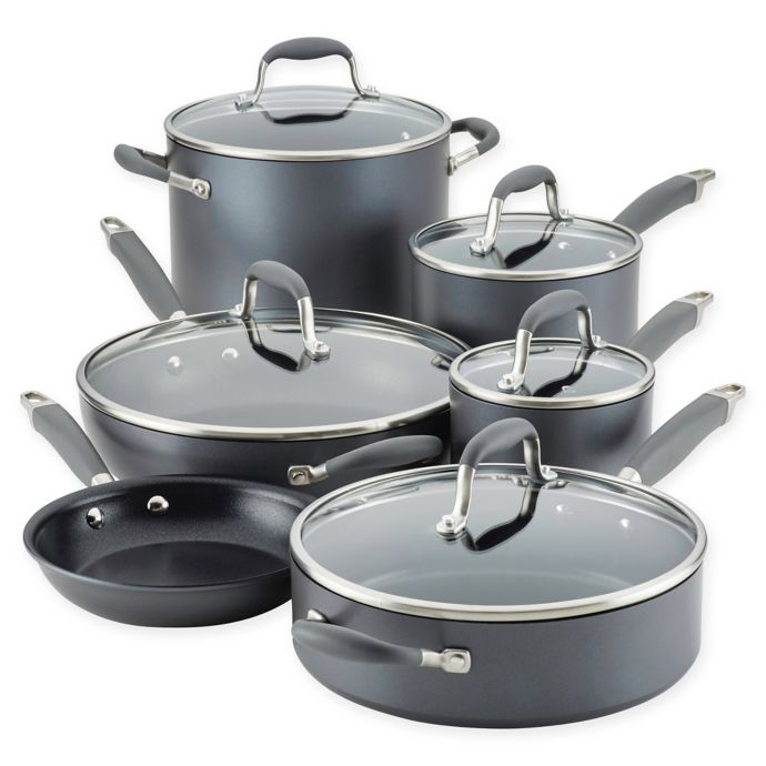 Anolon® Advanced™ Home Hard Anodized Nonstick 11 Piece Cookware Set Bed Bath And Beyond