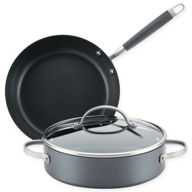 Anolon&reg; Advanced Home Nonstick Hard-Anodized Aluminum 3-Piece Cookware Set in Moonstone. View a larger version of this product image.