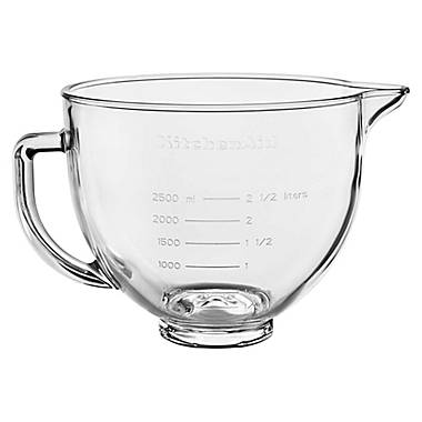 KitchenAid&reg; 5 qt. Tilt-Head Mixer Glass Bowl with Lid. View a larger version of this product image.