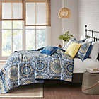 Alternate image 2 for Madison Park Tangiers King Coverlet Set in Blue