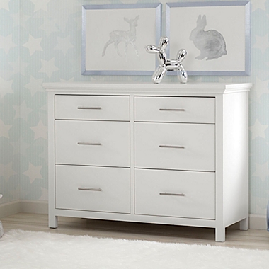 Simmons Kids Avery 6-Drawer Dresser with Changing Top in Bianca White by Delta Children. View a larger version of this product image.