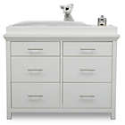 Alternate image 3 for Simmons Kids Avery 6-Drawer Dresser with Changing Top in Bianca White by Delta Children
