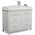 Alternate image 4 for Simmons Kids Avery 6-Drawer Dresser with Changing Top in Bianca White by Delta Children