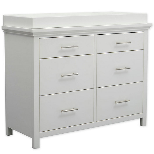 Simmons Kids Avery 6 Drawer Dresser, 6 Drawer Dresser With Changing Table Topper