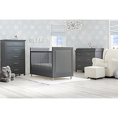 Simmons Kids Avery 6-Drawer Dresser with Changing Top in Charcoal Grey by Delta Children. View a larger version of this product image.