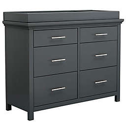 Simmons Kids Avery 6-Drawer Dresser with Changing Top in Bianca White by Delta Children