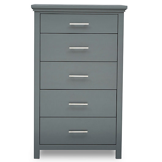 Alternate image 1 for Simmons Kids Avery 5-Drawer Chest in Charcoal Grey by Delta Children