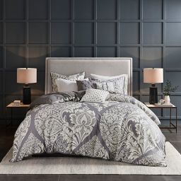 Madison Park Vienna Full/Queen Duvet Cover Set in Slate