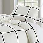 Alternate image 2 for Truly Soft&reg; Kurt Windowpane Comforter Set in Ivory/Black