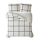 Alternate image 3 for Truly Soft&reg; Kurt Windowpane Comforter Set in Ivory/Black