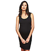 Motherhood Maternity&reg; Large Sleeveless Rib Knit Maternity Dress in Black
