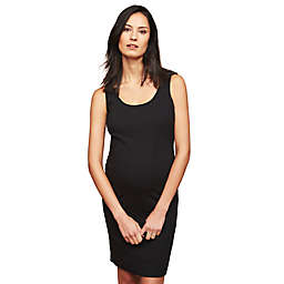 Motherhood Maternity® Medium Rib Knit Maternity Dress in Black