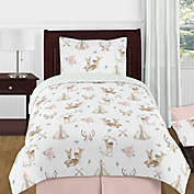 Sweet Jojo Designs&reg; Deer Floral Bedding Set in Green/Brown