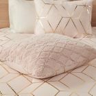 Alternate image 5 for Intelligent Design Ainsley Metallic Print Reversible 3-Piece Comforter Set