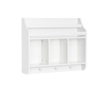 RiverRidge&reg; Home Book Nook Collection Kids Cubby Wall Shelf and Book Rack in White