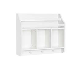 RiverRidge® Home Book Nook Collection Kids Cubby Wall Shelf and Book Rack in White