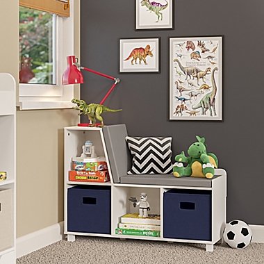 RiverRidge&reg; Home Book Nook Collection Kids Storage Bench with Cubbies in White. View a larger version of this product image.