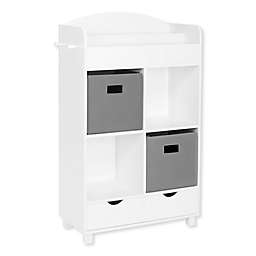 RiverRidge® Home Book Nook Collection Kids Cubby Storage Cabinet in White/Grey