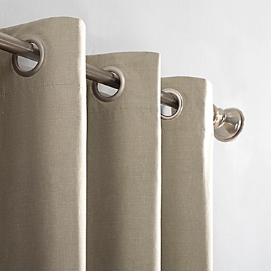 Sun Zero&reg; Duran 84-Inch Grommet 100% Blackout Window Curtain Panel in Linen (Single). View a larger version of this product image.