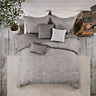 Alternate image 1 for Madison Park Walter Seersucker 7-Piece King Comforter Set in Grey