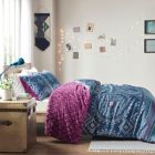 Alternate image 3 for Intelligent Design Ripley Reversible Twin Comforter Mini Set in Navy/Purple