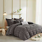 Alternate image 1 for Urban Habitat Brooklyn Cotton Jacquard 5-Piece Twin/Twin XL Duvet Cover Set in Charcoal
