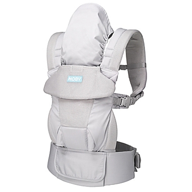 Moby&reg; Wrap Move Baby Carrier in Glacier Grey. View a larger version of this product image.