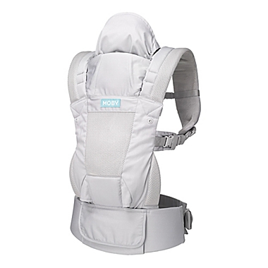 Moby&reg; Wrap Move Baby Carrier in Glacier Grey. View a larger version of this product image.