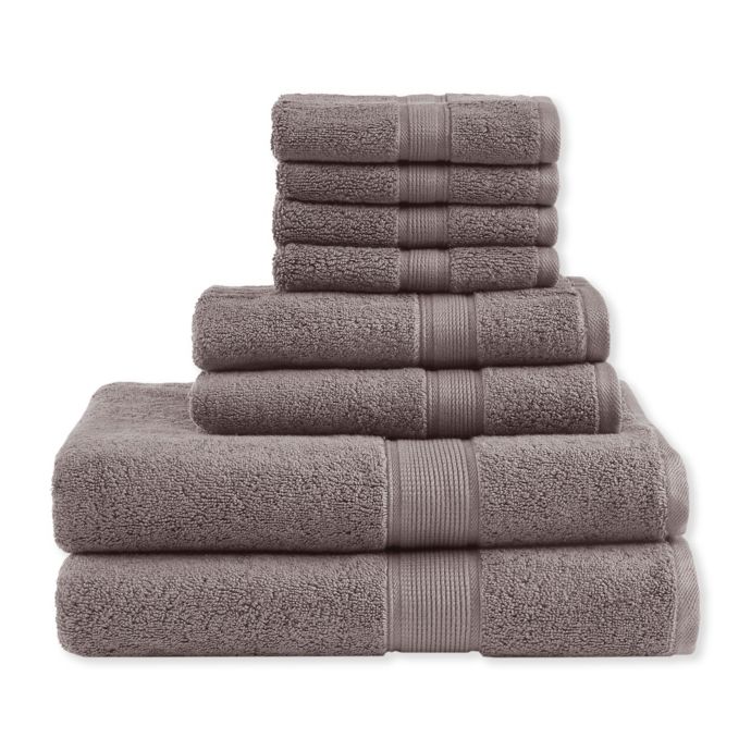 Madison Park Signature 800GSM 100 Cotton 8Piece Towel Set Bed Bath