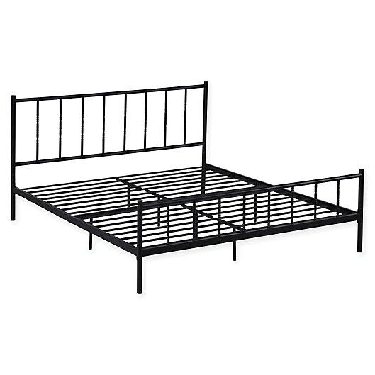 Willow Home Yates Metal Spindle Bed, Bed Bath And Beyond Bed Frame King