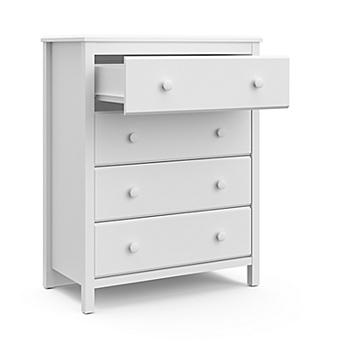 Storkcraft&reg; Alpine 4-Drawer Dresser in White. View a larger version of this product image.