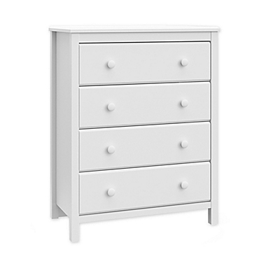 Storkcraft&trade; Alpine 4-Drawer Dresser in White. View a larger version of this product image.