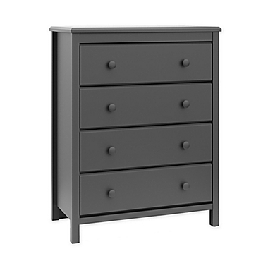 Storkcraft&trade; Alpine 4-Drawer Dresser in Grey. View a larger version of this product image.