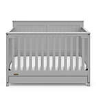 Alternate image 1 for Graco&reg; Hadley 4-in-1 Convertible Crib with Drawer in Pebble Grey