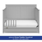 Alternate image 10 for Graco&reg; Hadley 4-in-1 Convertible Crib with Drawer in Pebble Grey