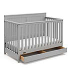 Alternate image 2 for Graco&reg; Hadley 4-in-1 Convertible Crib with Drawer in Pebble Grey