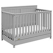 Graco&reg; Hadley 4-in-1 Convertible Crib with Drawer in Pebble Grey