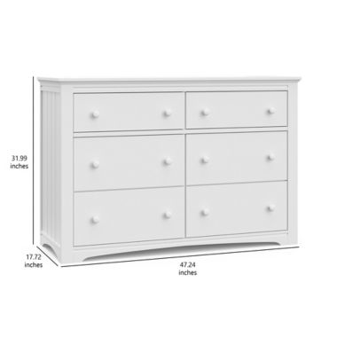 Graco&reg; Hadley 6-Drawer Dresser in White. View a larger version of this product image.