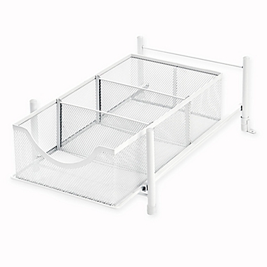 ORG Medium Metal Mesh Cabinet Drawer in White. View a larger version of this product image.
