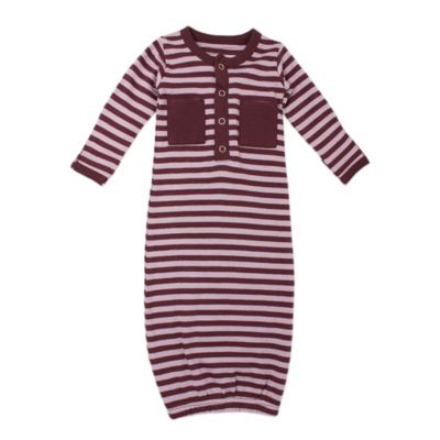 L&#39;ovedbaby&reg; Striped Organic Cotton Gown