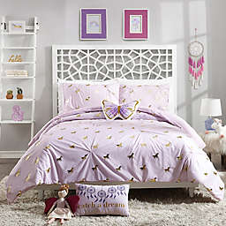 Jessica Simpson Fiona Unicorn 4-Piece Full/Queen Comforter Set in Purple