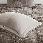 Alternate image 5 for Intelligent Design Malea Shaggy Faux Fur 3-Piece Reversible Full/Queen Comforter Set in Grey