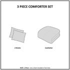 Alternate image 7 for Intelligent Design Malea Shaggy 3-Piece Reversible King Comforter Set in Grey